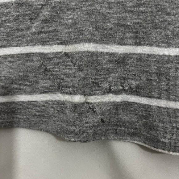 Alya Gray & White Striped Layered Sleeveless Top Size M - Picture 3 of 4